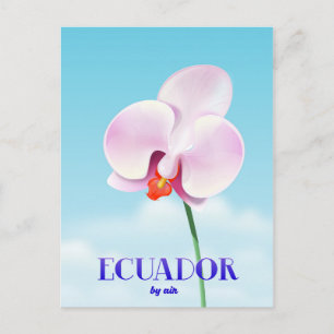 Carte Postale Affiche de voyage dans l'orchidée équatorienne