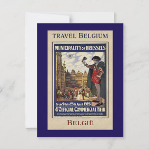 Carte Postale Affiche de voyage de Belgique (1923)