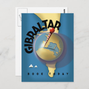 Carte Postale Affiche de voyage de Gibraltar