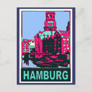 Carte Postale Affiche de voyage de Hambourg