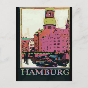 Carte Postale Affiche de voyage de Hambourg