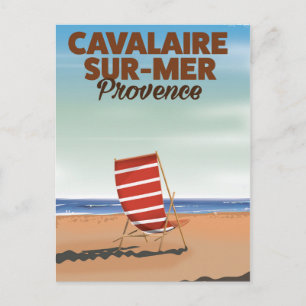 Carte Postale Affiche de voyage de la plage de Cavalaire-sur-Mer