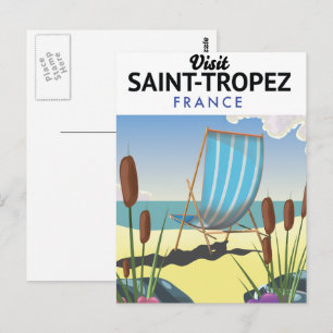Carte Postale Affiche de voyage de Saint-Tropez France