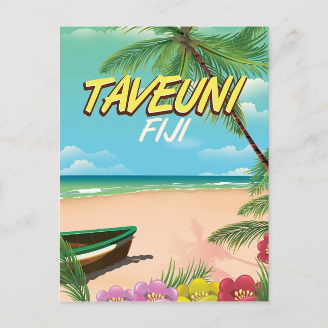 Carte Postale Affiche de voyage de Taveuni Fidji (Devant)