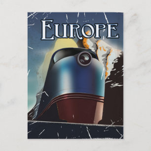 Carte Postale Affiche de voyage de vacances en Europe