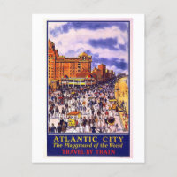 Affiche de voyage de vintage Atlantic City