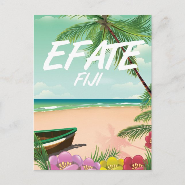 Carte Postale Affiche de voyage Efate Fidji Pacifique (Devant)