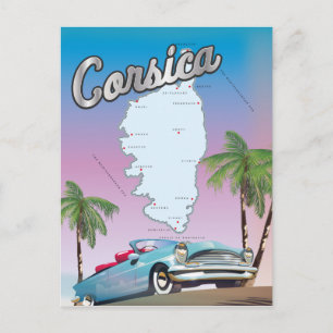 Carte Postale Affiche de voyage en Corse