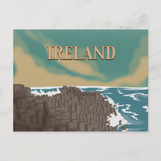 Carte Postale Affiche de voyage en Irlande Giant's Causeway