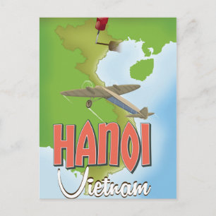 Carte Postale Affiche de voyage Hanoï Vietnam