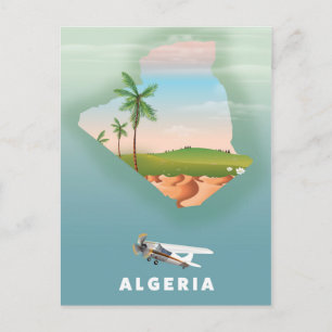Carte Postale Affiche de voyage illustrée de Pologne.