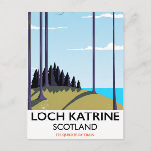 Carte Postale Affiche de voyage Loch katrine ecosse