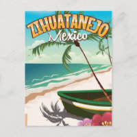 Affiche de voyage mexicaine Zihuatanejo