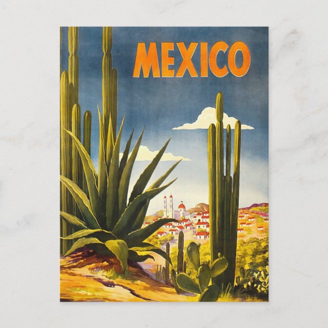 Carte Postale Affiche de voyage Mexique (Devant)
