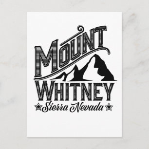 Carte Postale Affiche de voyage Mount Whitney Sierra Nevada