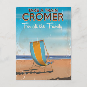 Carte Postale Affiche de voyage pour prendre un train pour Crome