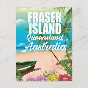 Carte Postale Affiche de voyage Queensland Fraser Island