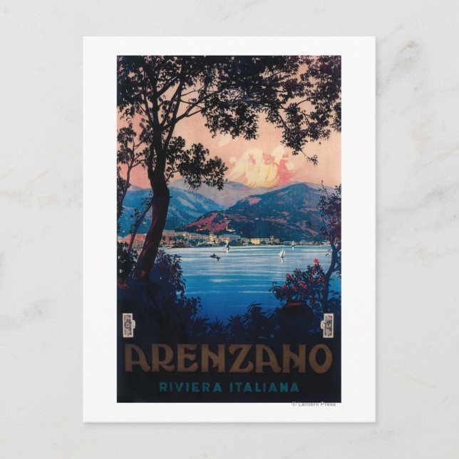 Carte Postale Affiche de voyage Riviera italienne (Devant)