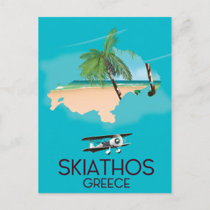 Carte Postale Affiche de voyage Skiathos Grèce