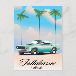 Carte Postale Affiche de voyage Tallahassee Floride.