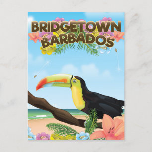 Carte Postale Affiche de voyage Toucan Bridgetown Barbade