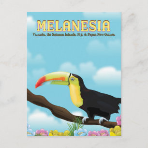 Carte Postale Affiche de voyage Toucan de Mélanésie