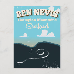 Carte Postale Affiche de voyage vintage Ben Nevis