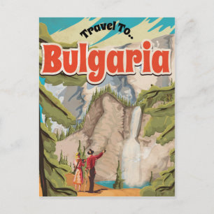 Carte Postale Affiche de voyage vintage Bulgarie