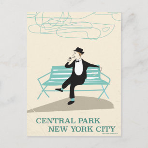 Carte Postale Affiche de voyage vintage Central Park New York Ci