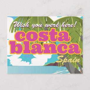 Carte Postale affiche de voyage vintage costa de Valencia