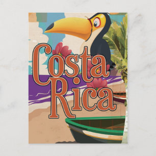 Carte Postale Affiche de voyage vintage Costa Rica