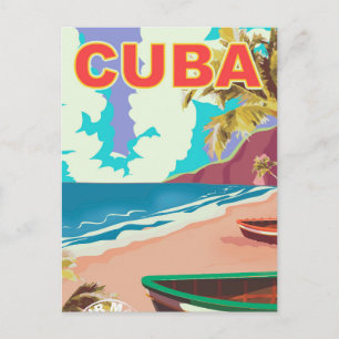Carte Postale Affiche de voyage vintage Cuba