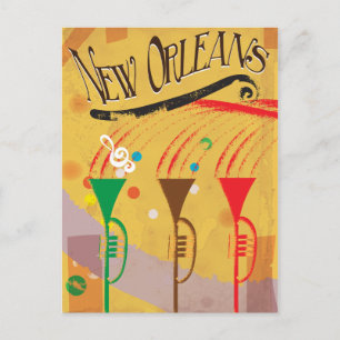 Carte Postale Affiche de voyage vintage de La Nouvelle-Orléans