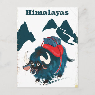 Carte Postale Affiche de voyage vintage Himalaya