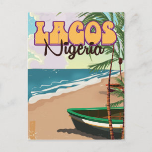 Carte Postale Affiche de voyage vintage Lagos, Nigeria