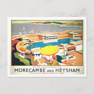 Carte Postale Affiche de voyage vintage Morecambe et Heysham