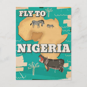 Carte Postale Affiche de voyage vintage Nigeria