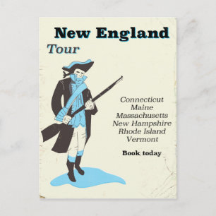 Carte Postale Affiche de voyage vintage Tour de Nouvelle-Anglete