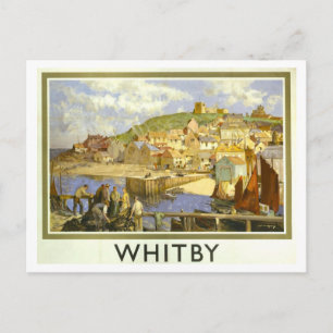 Carte Postale Affiche de voyage vintage Whitby