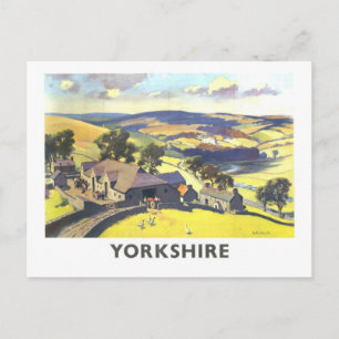 Carte Postale Affiche de voyage vintage Yorkshire