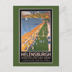 Carte Postale Affiche des foules le long de Clyde Coast Beach Ra