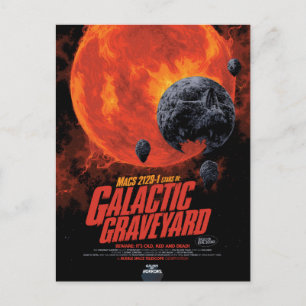 Carte Postale Affiche du cimetière galactique, Macs 2129-1.