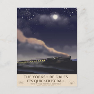 Carte Postale Affiche du Yorkshire Dales Railway