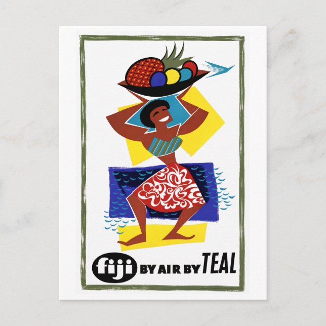 Carte Postale Affiche fidjienne restaurée (Devant)