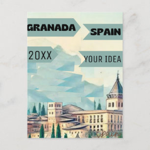 Carte Postale Affiche imprimable de voyage à Grenade - Affiches 