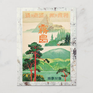Carte Postale Affiche japonaise Vintage Travel