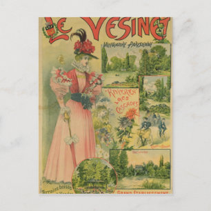Carte Postale Affiche pour les Chemins de Fer de l'Ouest pour Le