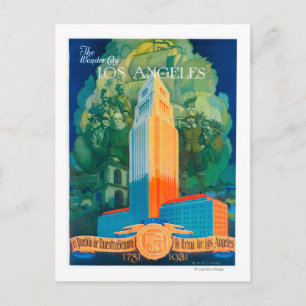 Carte Postale Affiche promotionnelle de Los Angeles