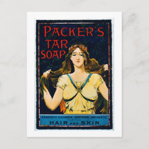 Carte Postale Affiche publicitaire 'Packer's Tar Soap' (couleur 