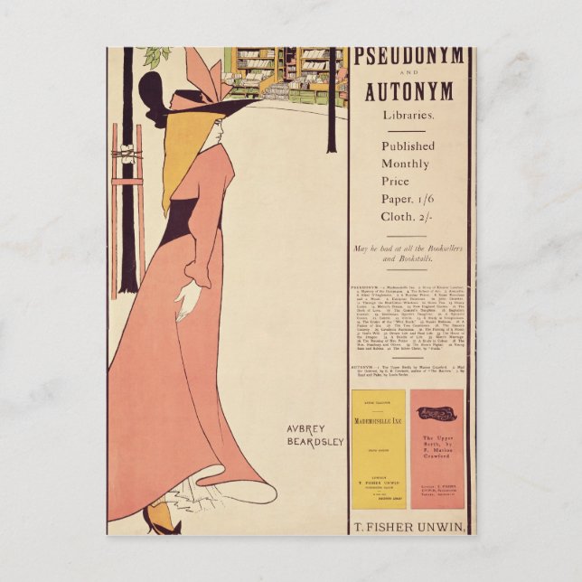 Carte Postale Affiche publicitaire pour 'Le Livre Jaune' (Devant)